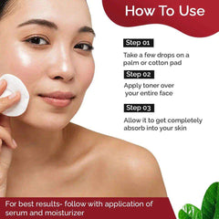 Refreshing Face Toner with Moringa Oleifera seed oil , 200ml - RF Skincare, Australia